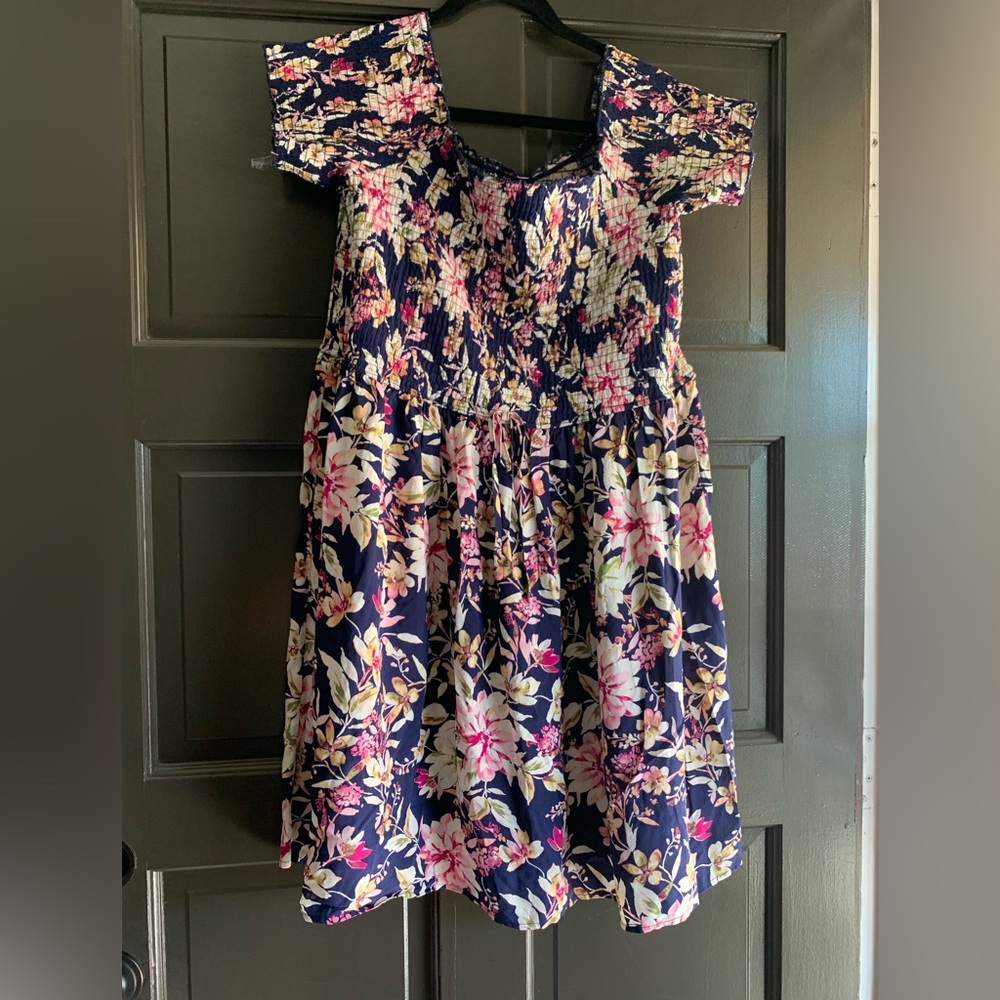 Xhilaration | Navy Floral Dress - NWT XXL